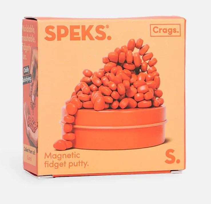 Crafted Speks. Matte. Mini Crags. Coral. High-End
