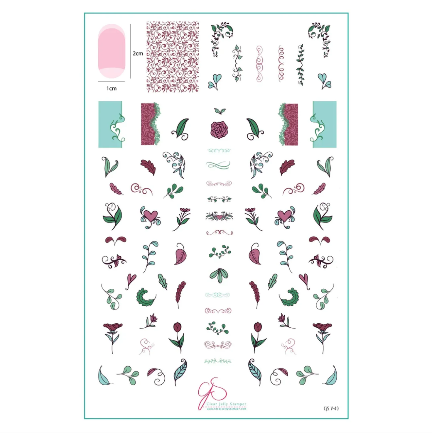 Practical Embellish CjSV-40 - Clear Jelly Stamping Plate Breathable