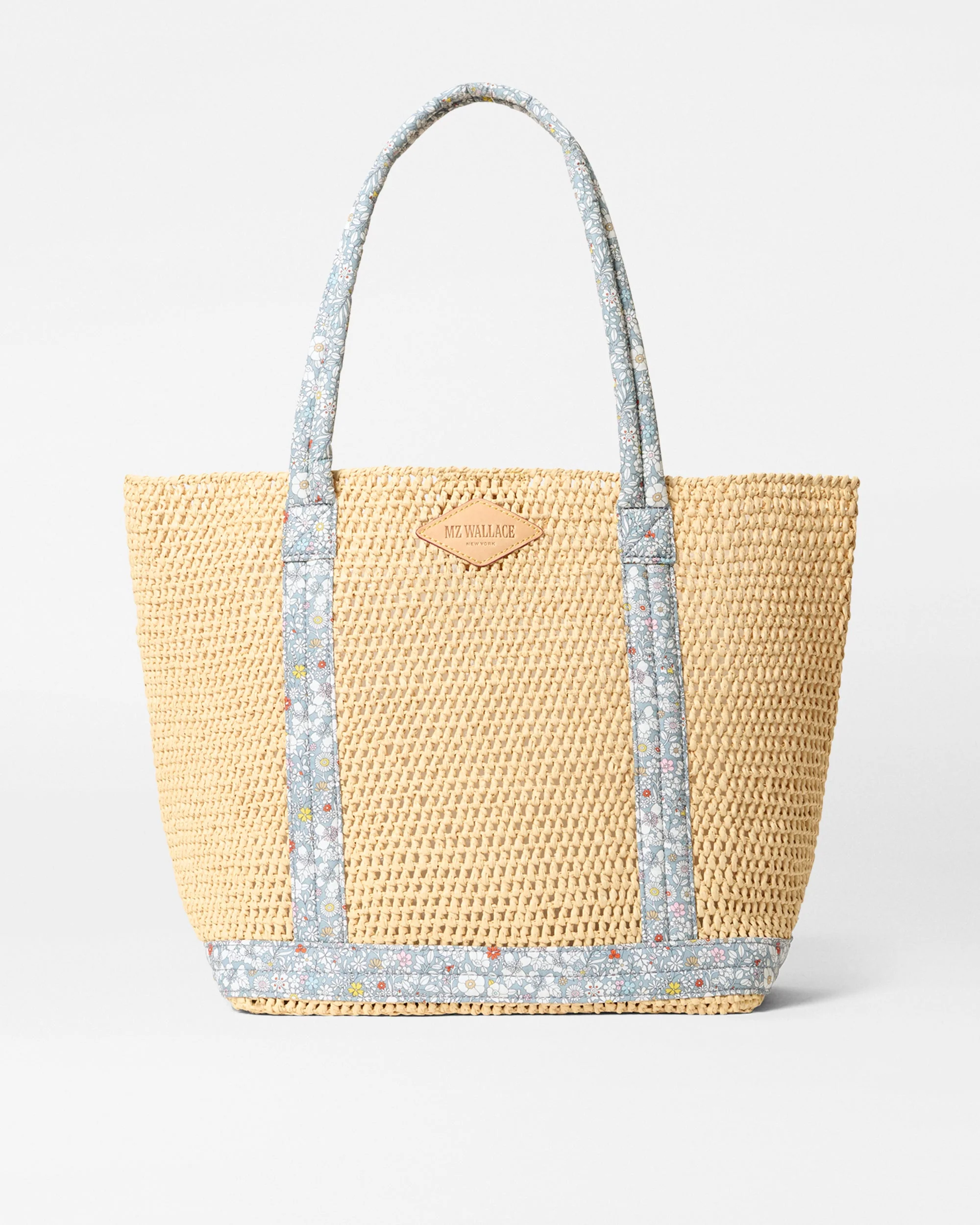 Exceptional MZ Wallace Medium Crochet Tote in Crochet June's Meadow Smooth