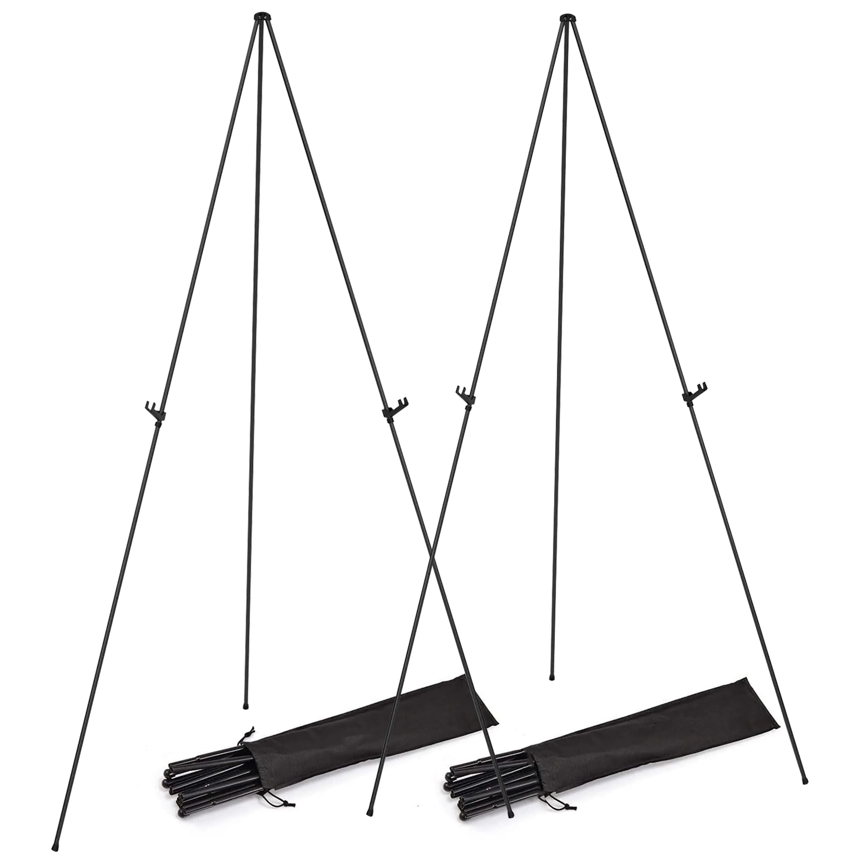 Selected Fresh Fab Finds 2 Pack Easel Stand for Display 61in Collapsible A Frame Tripod Easel Iron Alloy Drawing Stand with 2 Carry Bags for Wedding Poster Art Drawing Meeting Expertly Made