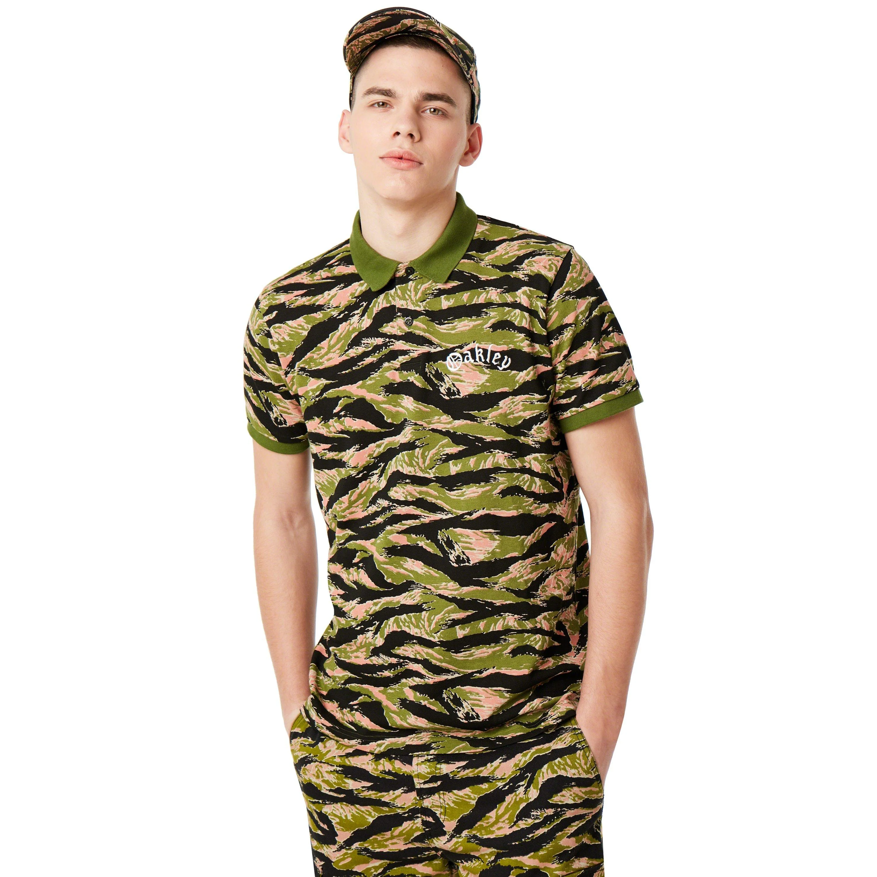 World-Class Oakley Men's Tiger Camo Piquet Ss Polo Tnp Contemporary