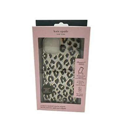Minimalist Kate Spade New York Protective Hardshell Case Compatible with Magsafe for Apple Iphone 14 Plus - City Leopard Black Ksiph-236-Ctlb Recyclable