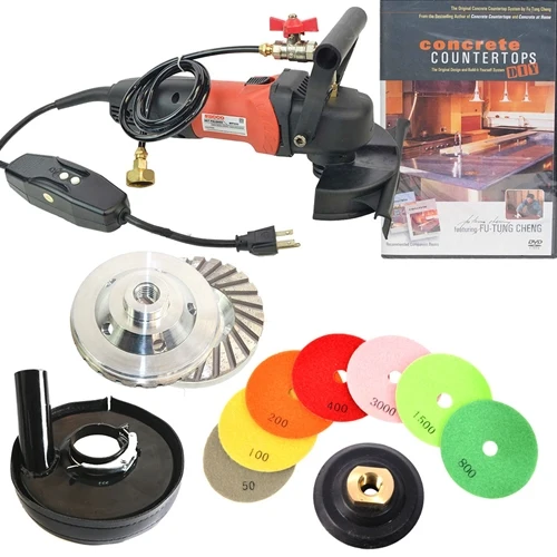 Selected 110 Volt Electric Concrete Cement Diamond Wet Polishing Grinding Kit Polisher High-Grade