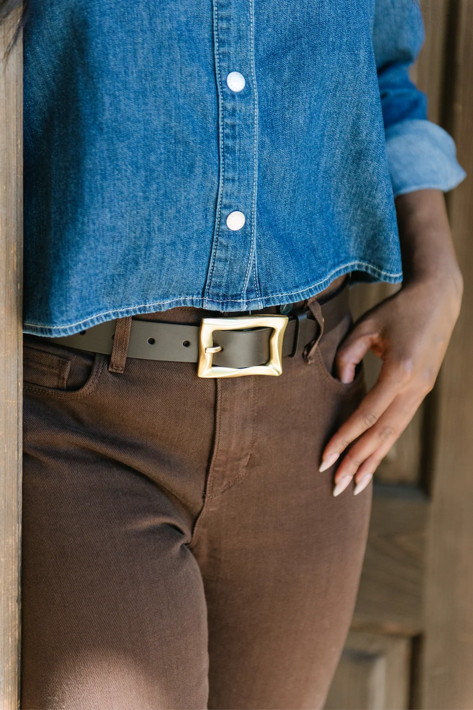 Reusable Rag Bone Waverly Belt in Dark Espresso Luxury
