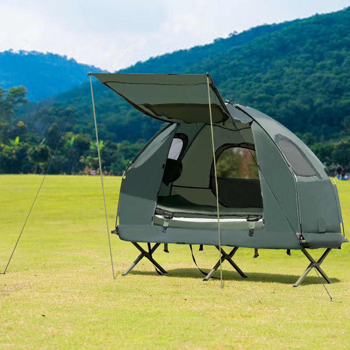 Excellent Compact Spacious Camping Off The Ground Cot Tent Refined