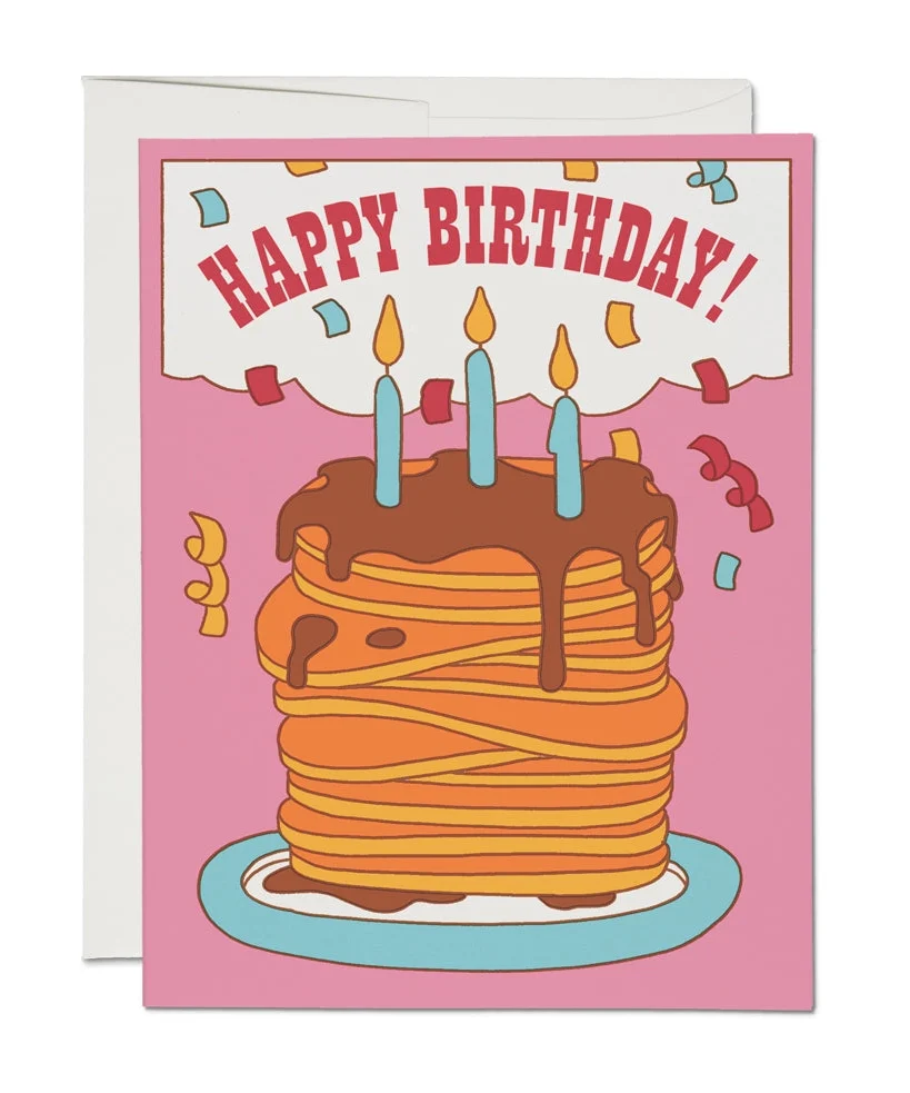 Specialty Happy Birthday Pancakes Card Secure
