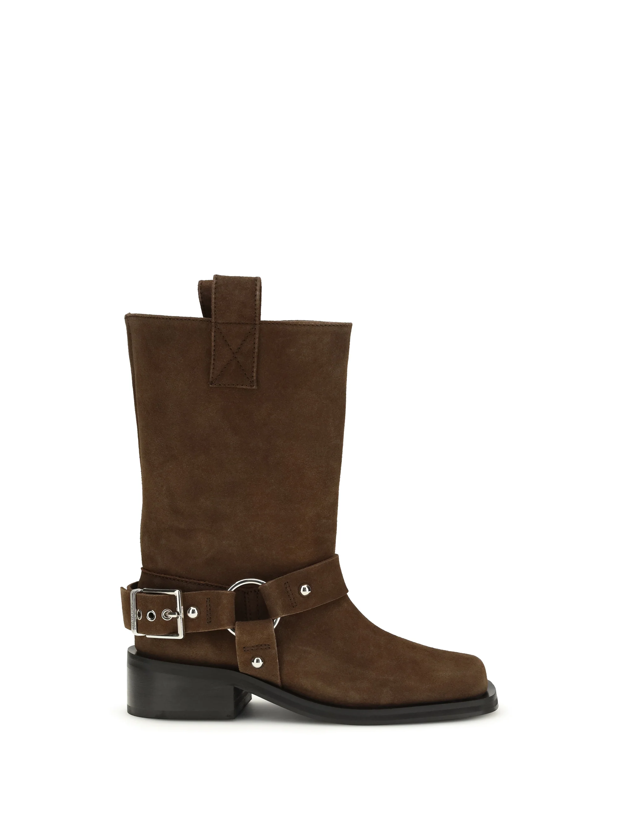 Pure Biker Boots Suede Chicory Coffee Enhanced