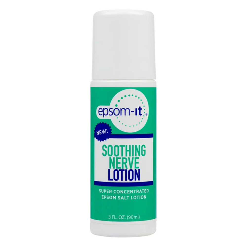 Sustainable Epsom-It Soothing Nerve Lotion Super Concentrated Epsom Salt Lotion Rollerball Support Nerve Discomfort 3Oz 90ml Certified