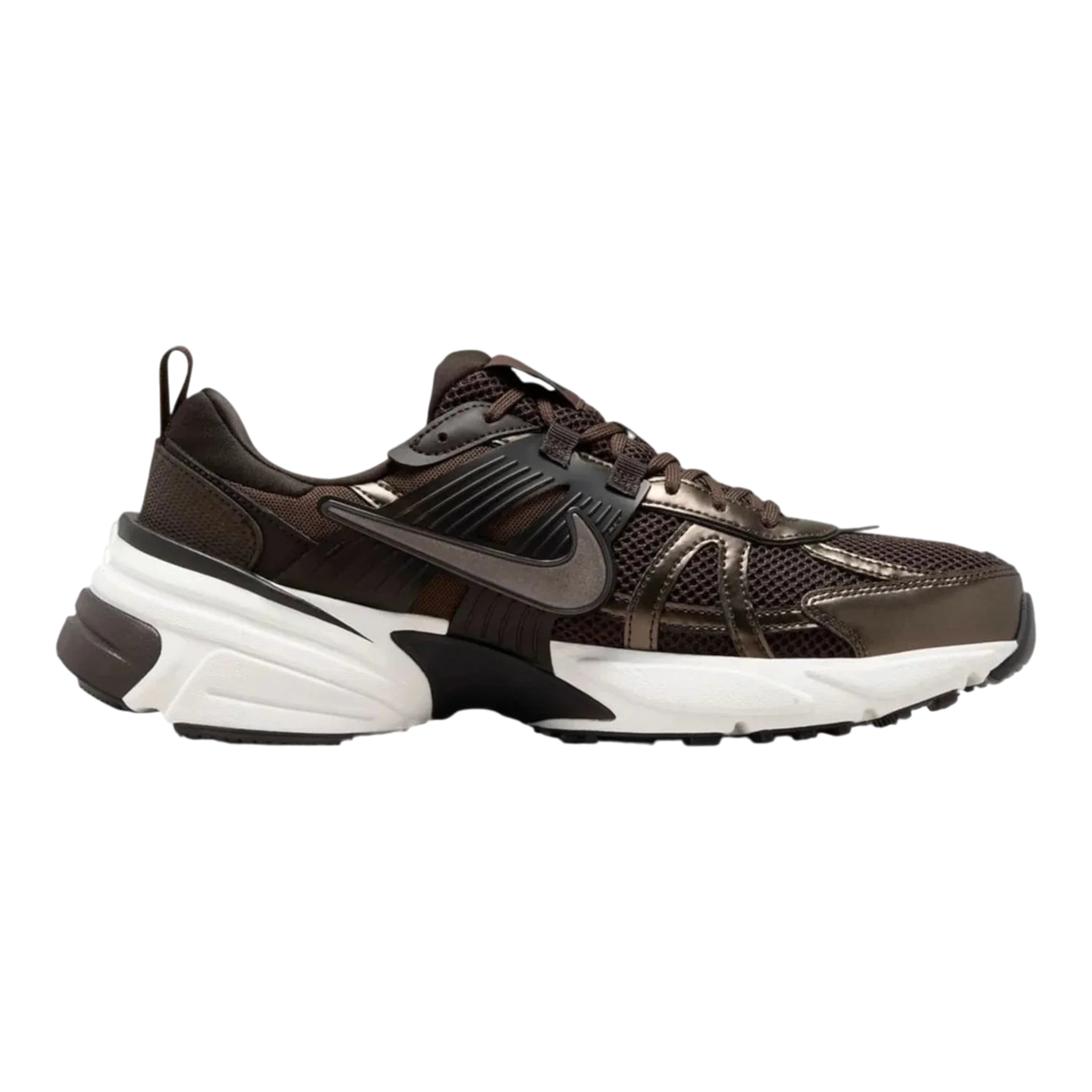 Solid Nike V2K Run Men's Sneakers — Velvet Brown Mesh Low-Top High-Grade