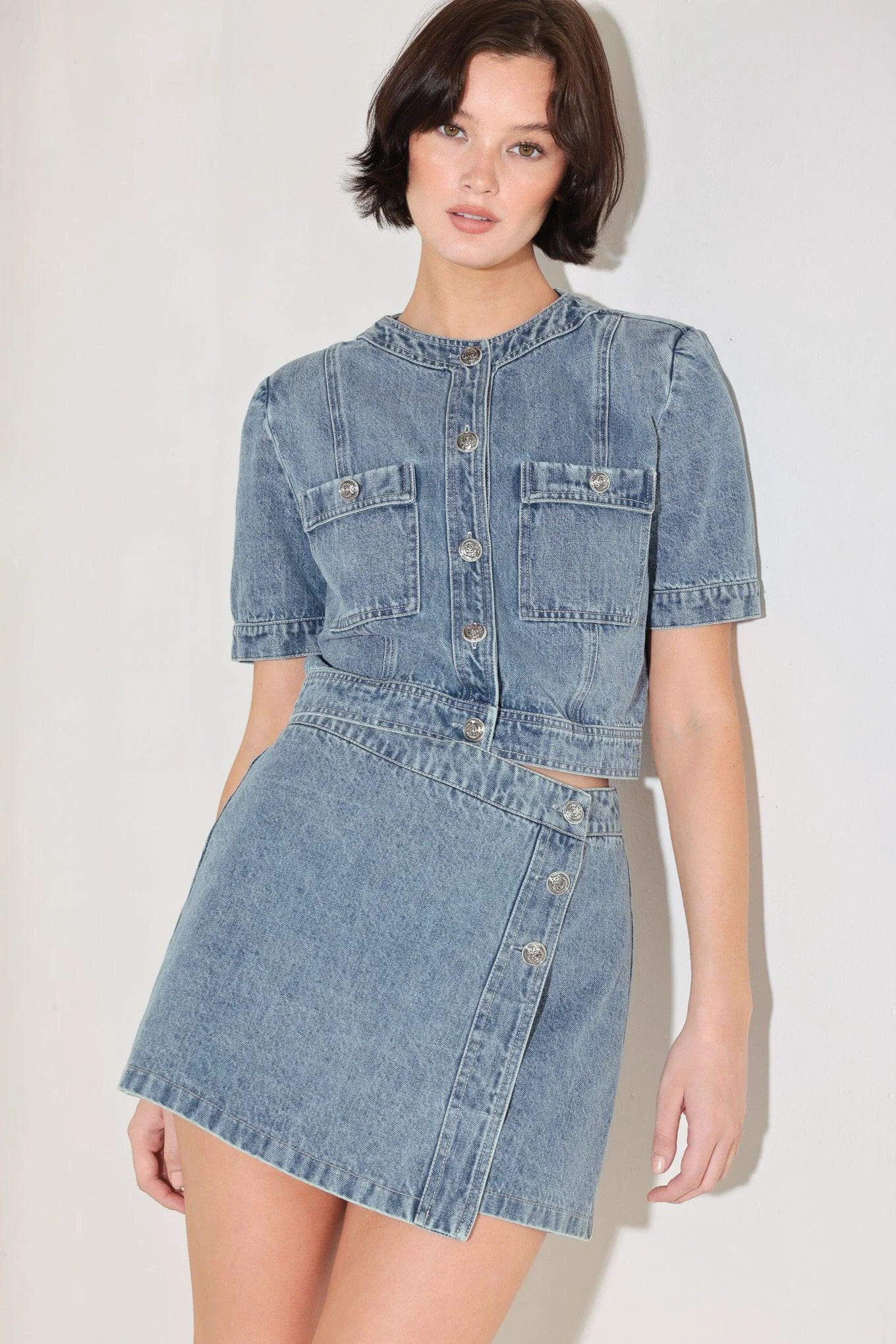 Comfortable Street Muse Denim Skort Outstanding