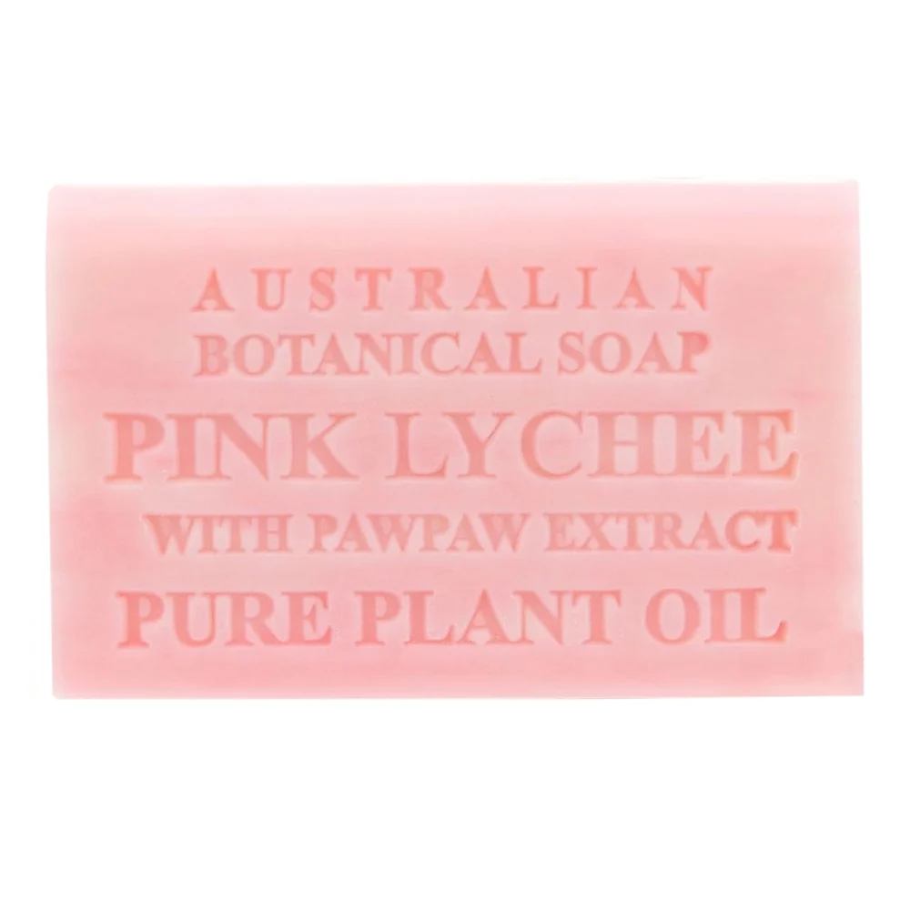 High-Grade Australian Botanical Bar Soap Pink Lychee with Pawpaw Extract Pure Plant Oil for Refreshing the Skin 6.6Oz 187g Sophisticated