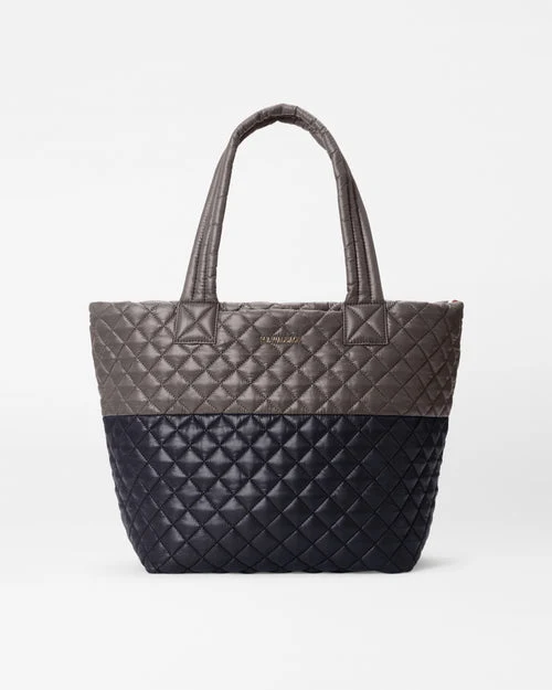 Stylish MZ Wallace Medium Tote Deluxe in Black Magnet Color Block Relaxed