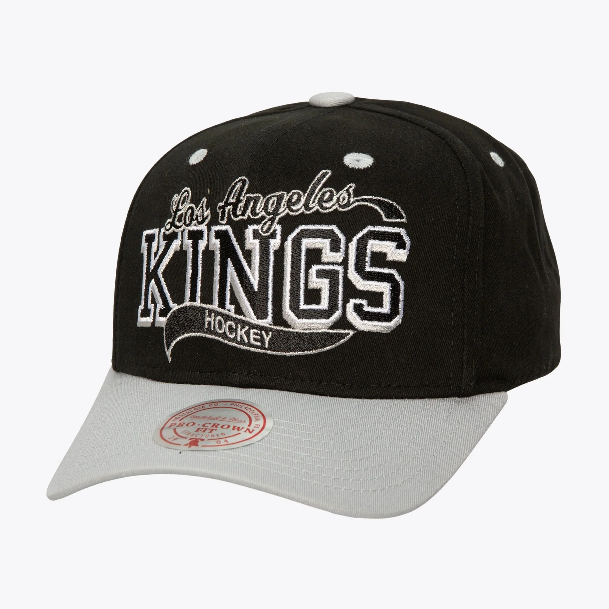 Unique Mitchell Ness Men's NHL Block Sweep Pro Snapback Vntg Kings Snapback Caps Quality