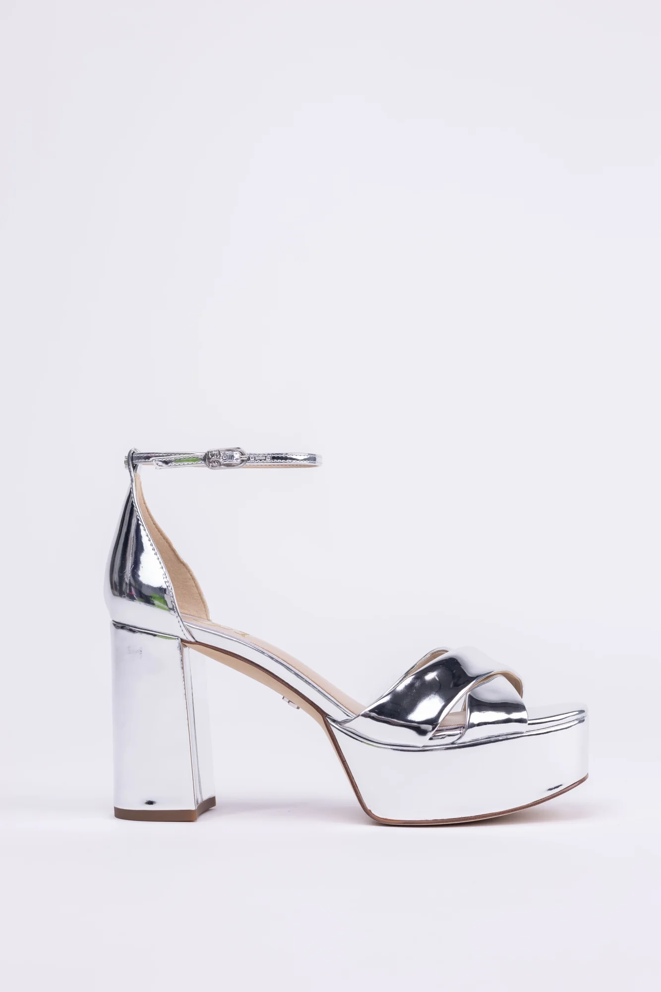 Responsible Sam Edelman Jullian Platform Heel in Soft Silver Metallic Reliable