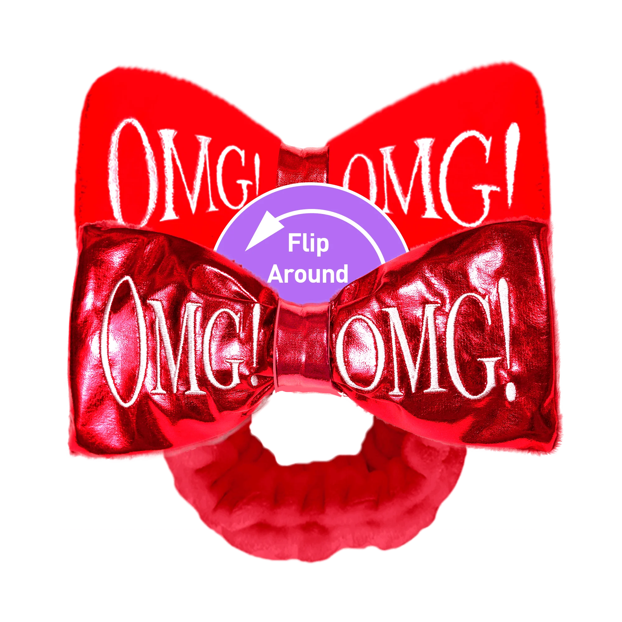 Fine Crafted Omg Reversible Mega Hairband Red Effective