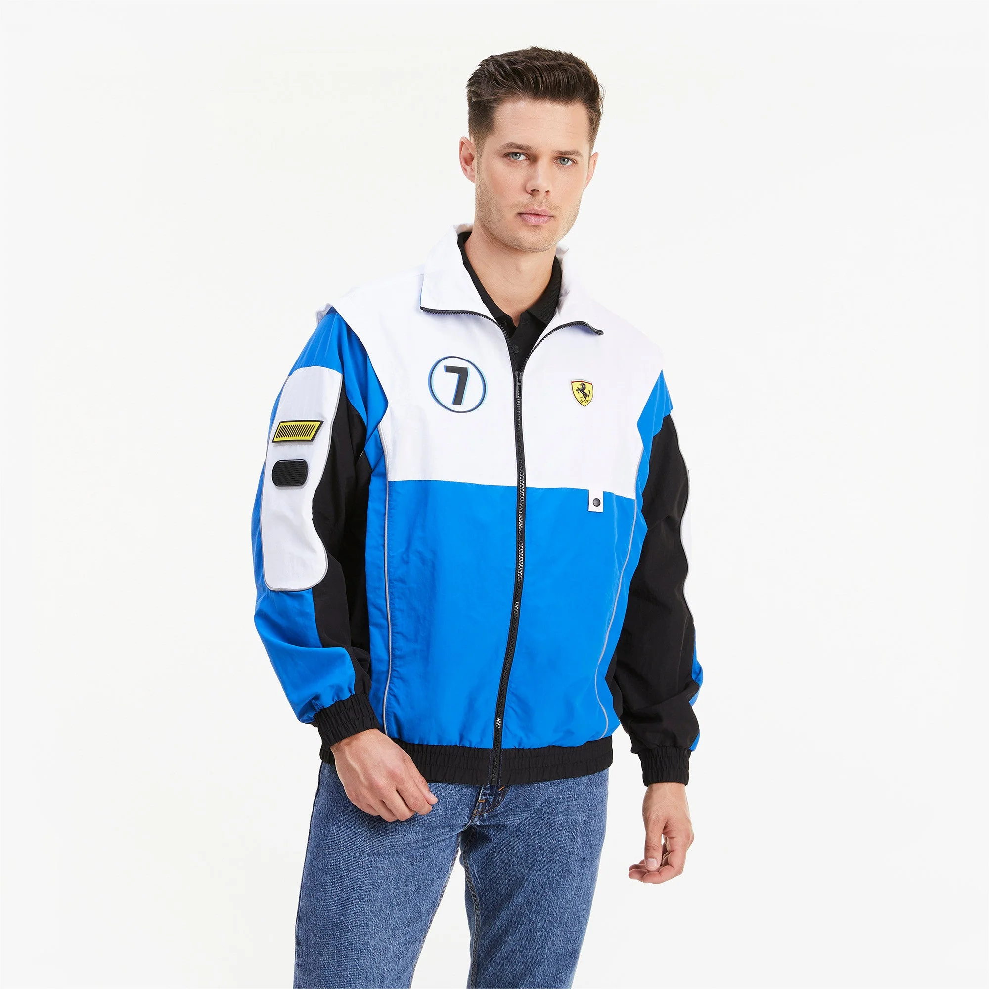 Lightweight Puma Men's Sf Ferrari Race Street Woven Jacket Jackets Clean