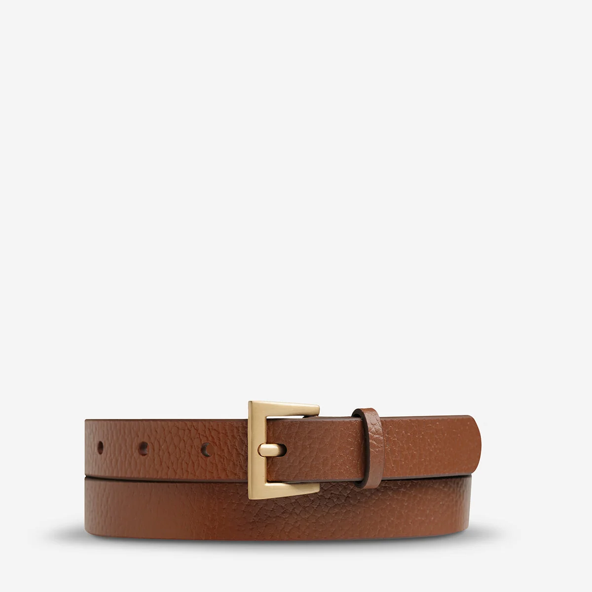 Premium Status Anxiety Part of Me Belt in Tan Gold Carefully Designed