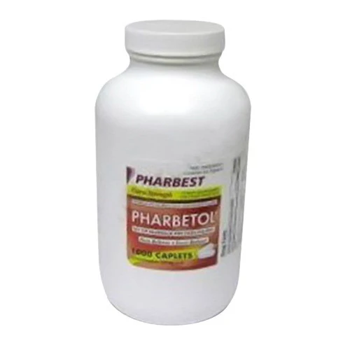 Classic Pharbetol Acetaminophen Extra Strength Tablets - 1000 Ea World-Class
