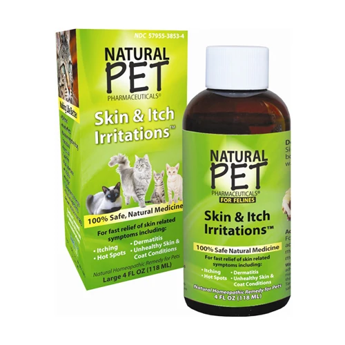 Exclusive Natural Pet Homeopathic Skin Itch And Irritations For Felines - 4 Oz Original Design