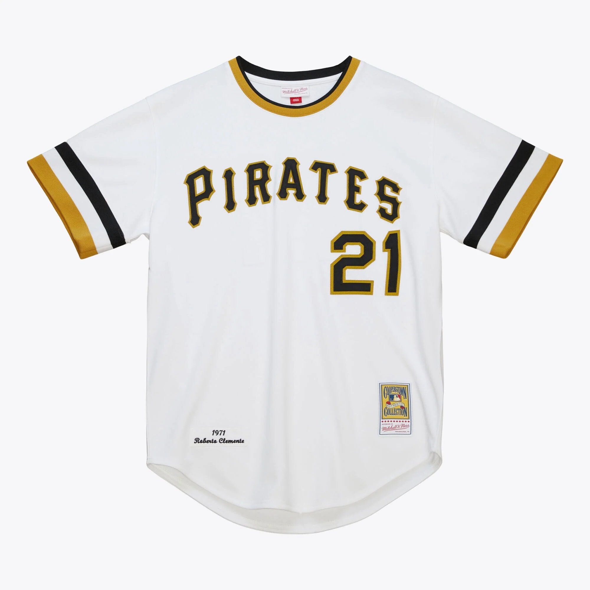 Expertly Made Mitchell Ness Men's MLB Home Jersey Pirates 1971 Roberto Clemente Versatile