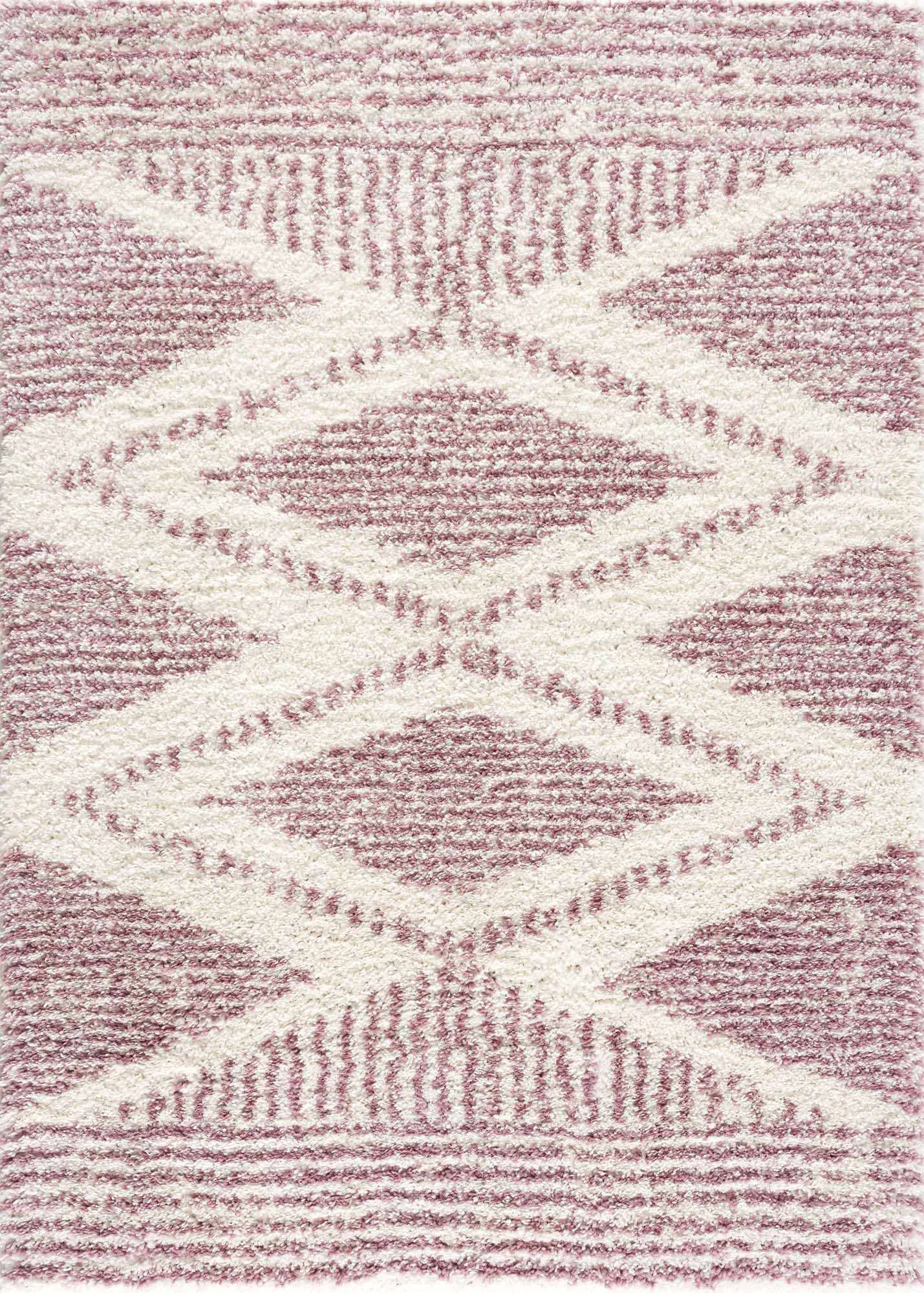 Powerful Trunding Plush in Pink Area Rug High-End