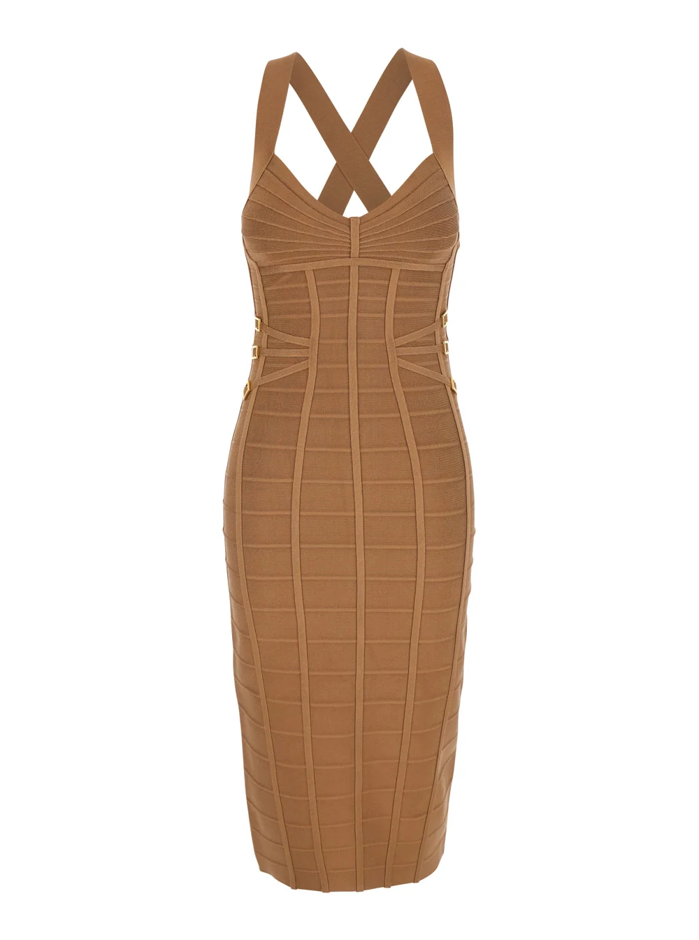 Specialty Sheath Dress Beige Viscose Contemporary
