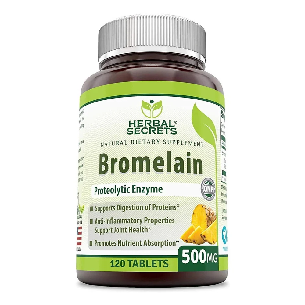 Responsible Herbal Secrets Bromelain 500 Mg 120 Tablets Dependable
