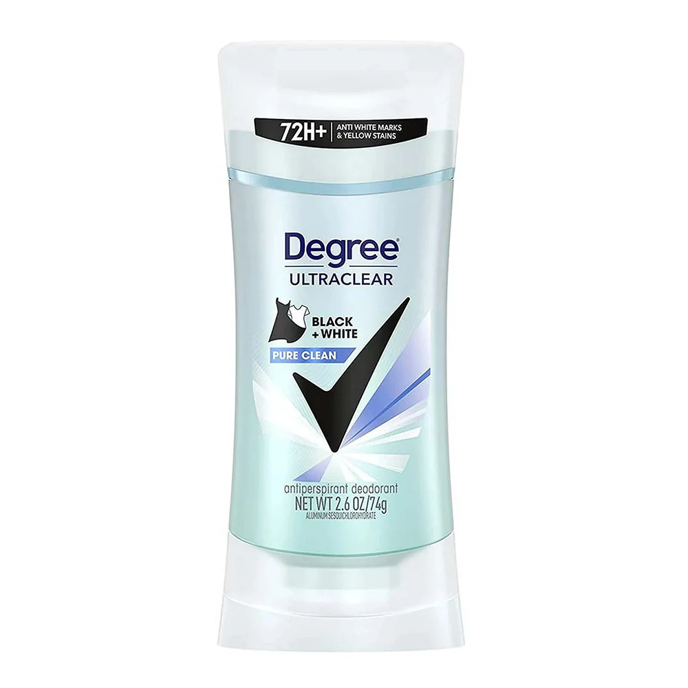 Selected Degree Ultra Clear Pure Clean Antiperspirant and Deodorant 2.6 Oz Flexible