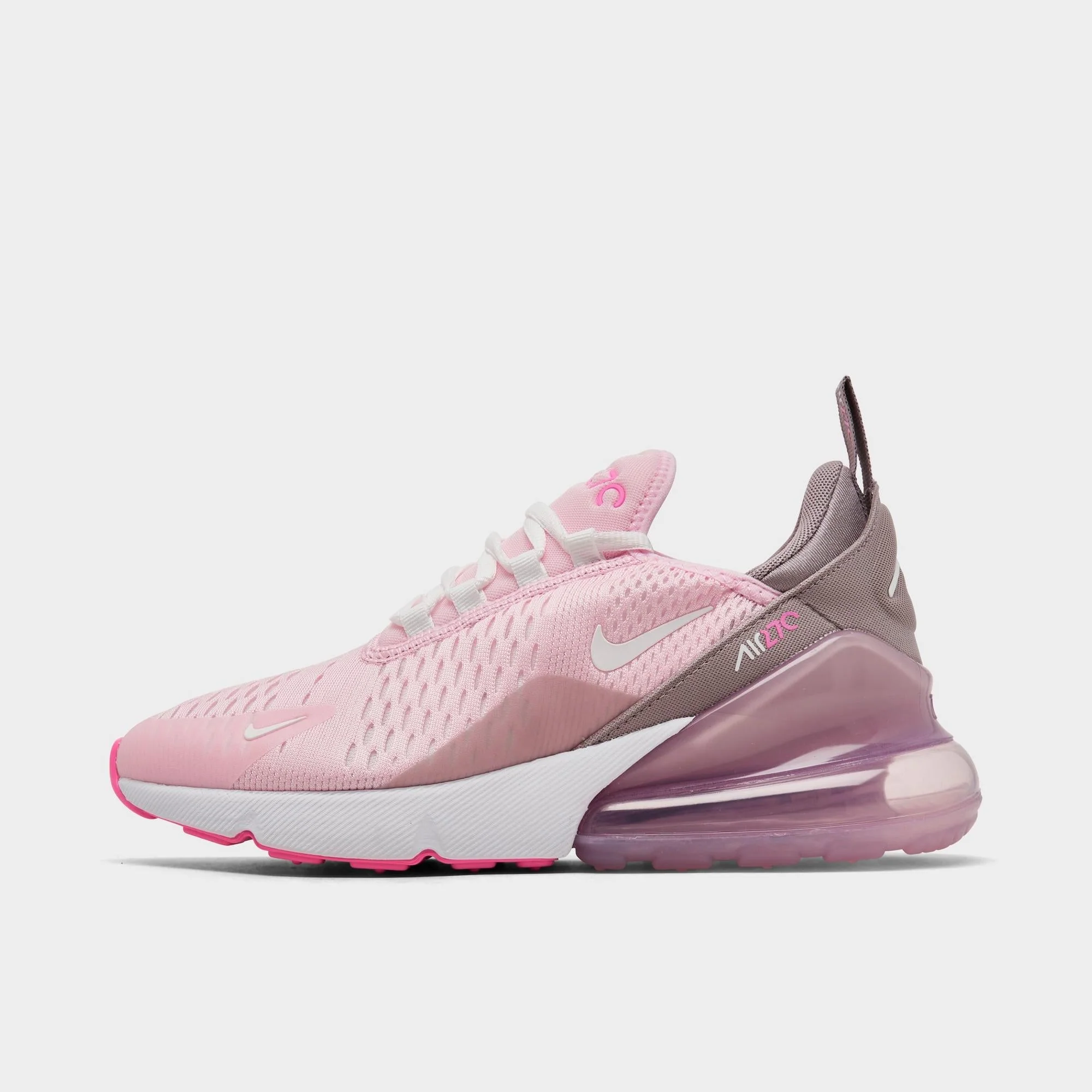 Advanced Nike Grade School Air Max 270 'Pink Foam College Grey Platinum Violet Summit White Gs' Sneakers Consistent