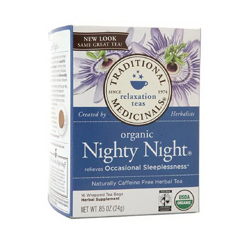 Verified Traditional Medicinals Organic Nighty Night Herbal Tea Bags - 16 Ea Durable