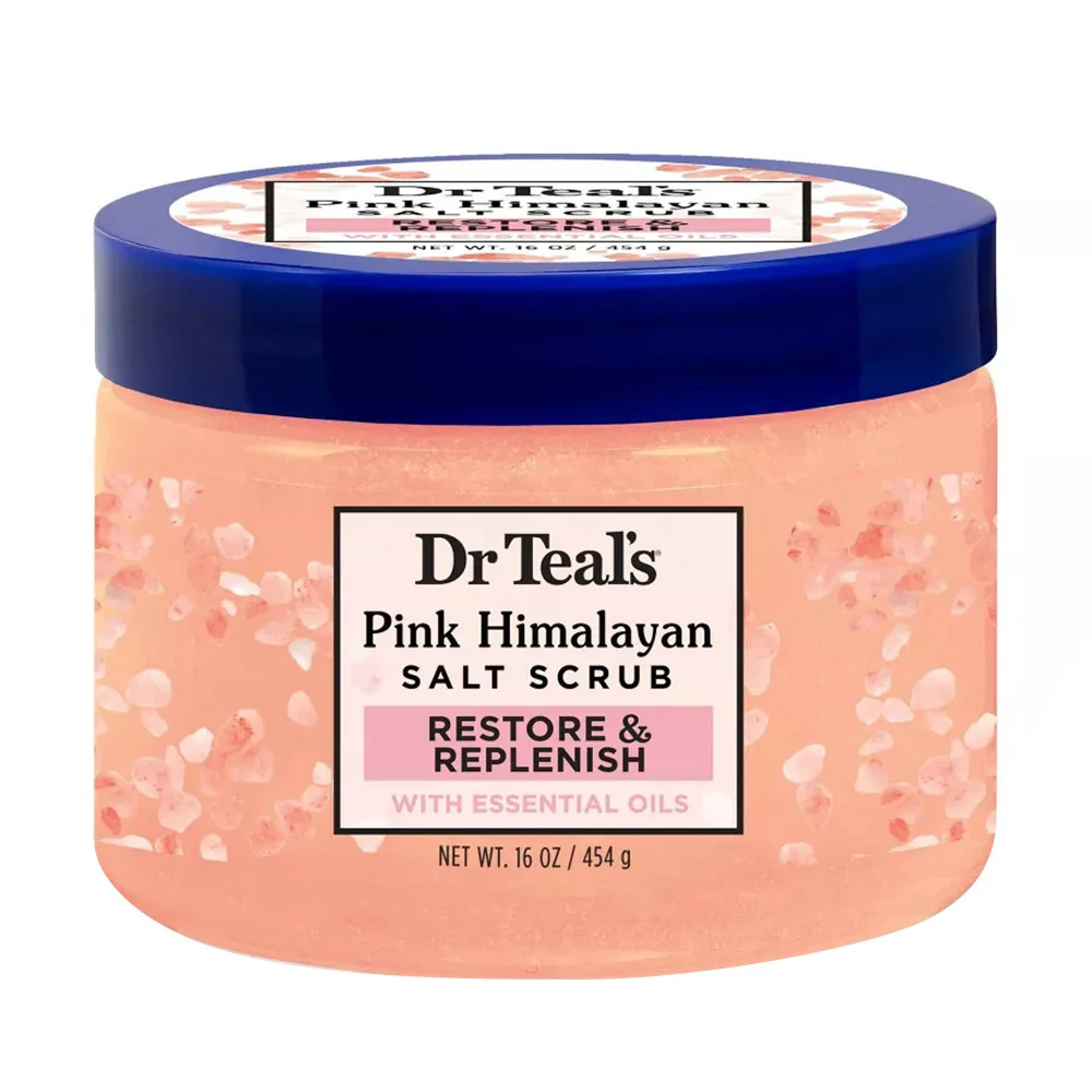 Consistent Dr Teals Sea Salt Body Scrub Pink Himalayan Restore And Replenish 16 Oz Minimalist