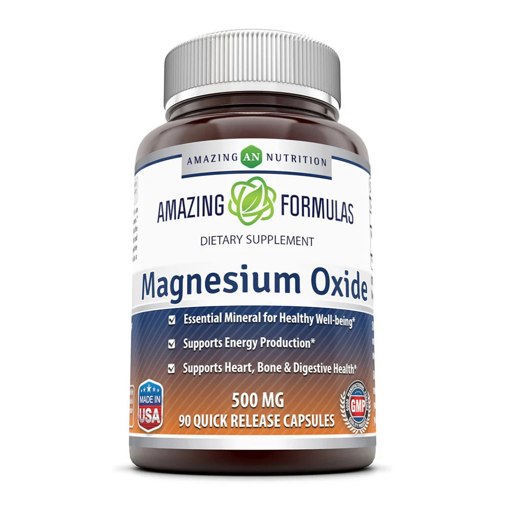 Clean Formulas Magnesium Oxide 500 Mg Capsules 90 Ea High-Quality