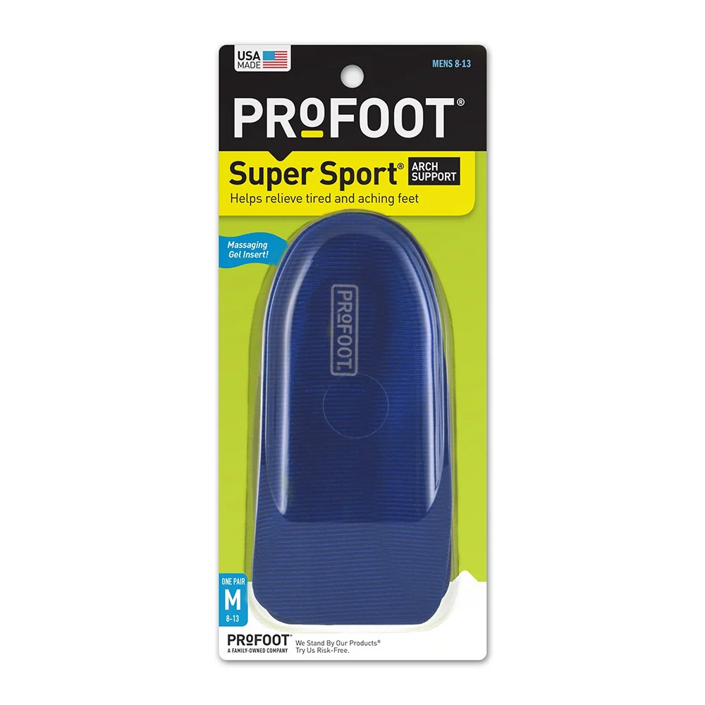 Secure Profoot Super Sport Arch Support For Men 1 Pair Breathable