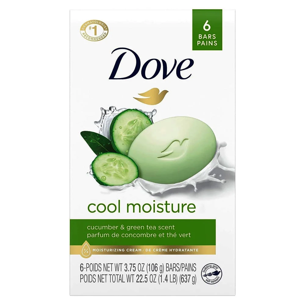 Modern Dove Go Fresh Cool Moisture Beauty Bath Bar 6 Ea 3.75 Oz First-Class