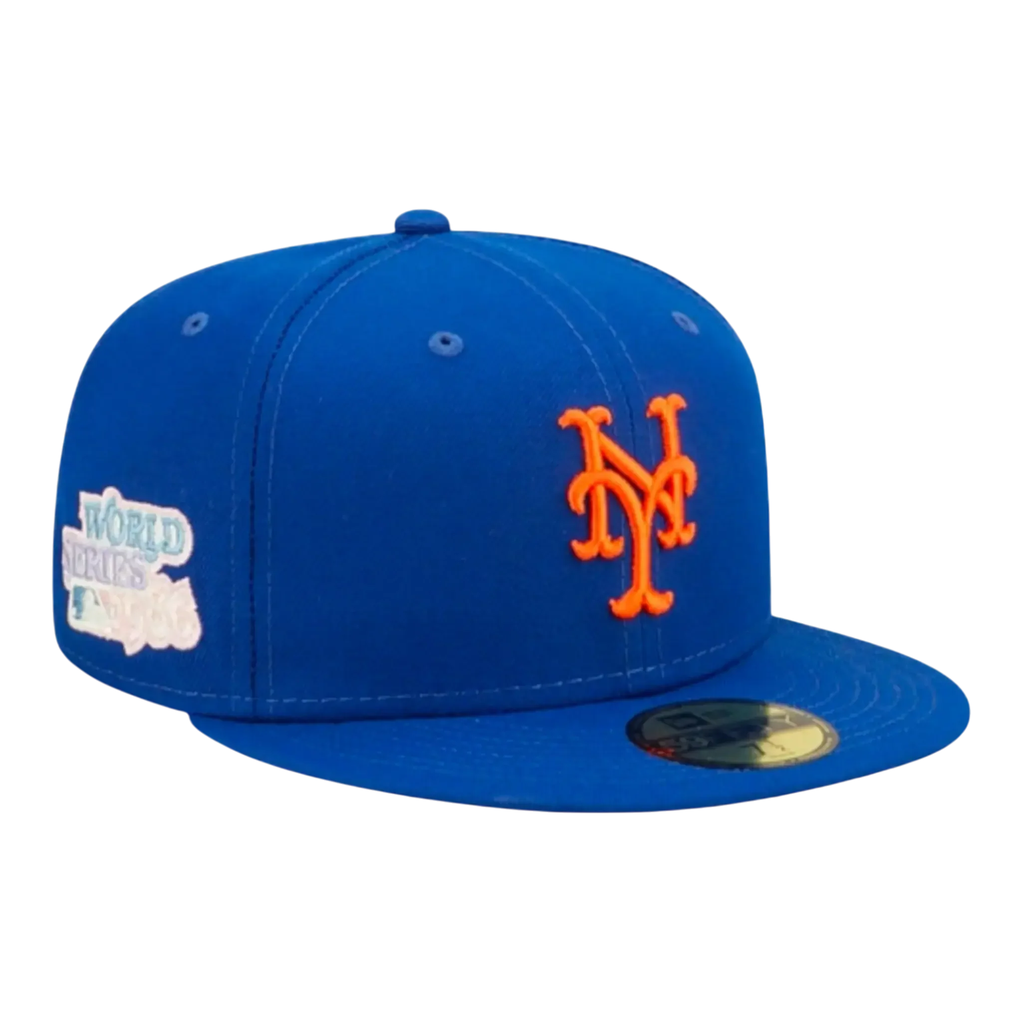 Eco-Friendly New Era 59Fifty MLB New York Mets Pop Sweat Fitted Hat Blue Blue Men Fitted Hat Minimalist