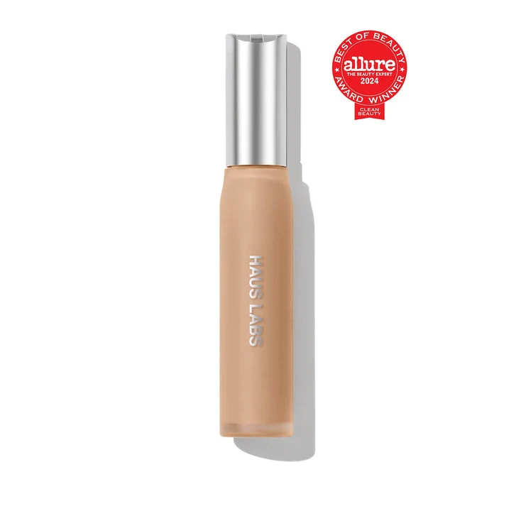 Authentic HAUS LABS BY LADY GAGA TRICLONE SKIN TECH HYDRATING DE-PUFFING CONCEALER WITH FERMENTED ARNICA 14 Light Peach Premium Material