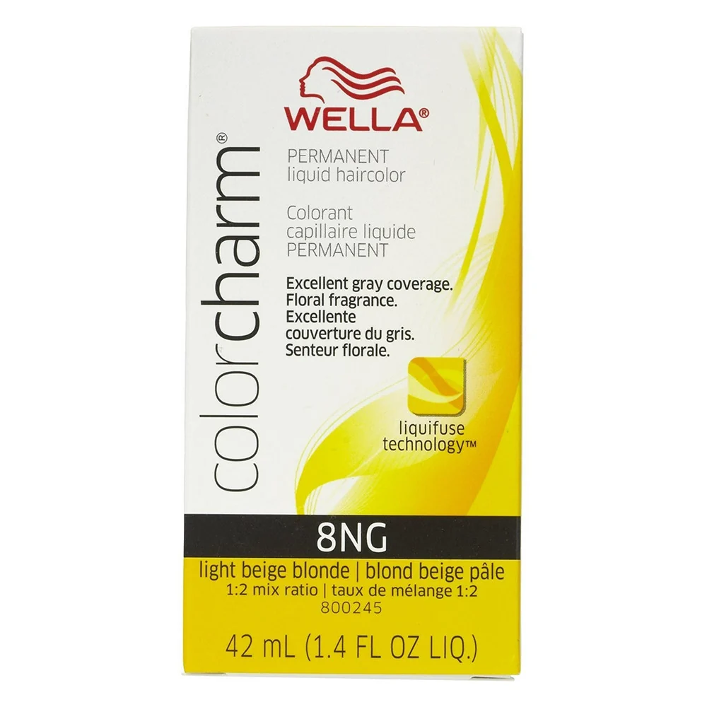 Recyclable Wella Color Charm Liquid Haircolor 8NG Light Beige Blonde 1.4 Oz Environmentally Friendly