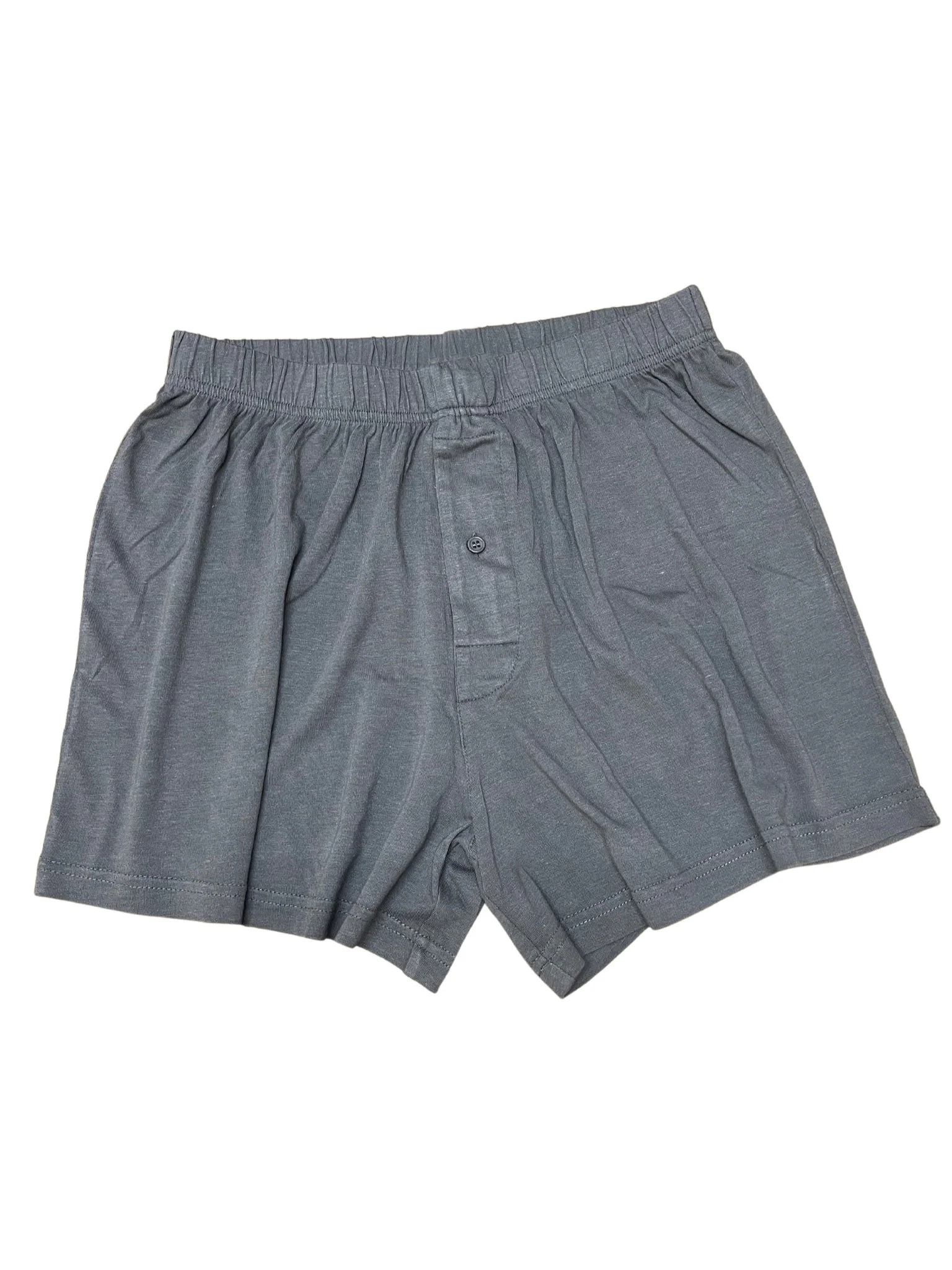 Enhanced Men's Bamboo Viscose Cotton Boxer Style Underwear Charcoal Grey Color - 5-pack Soft