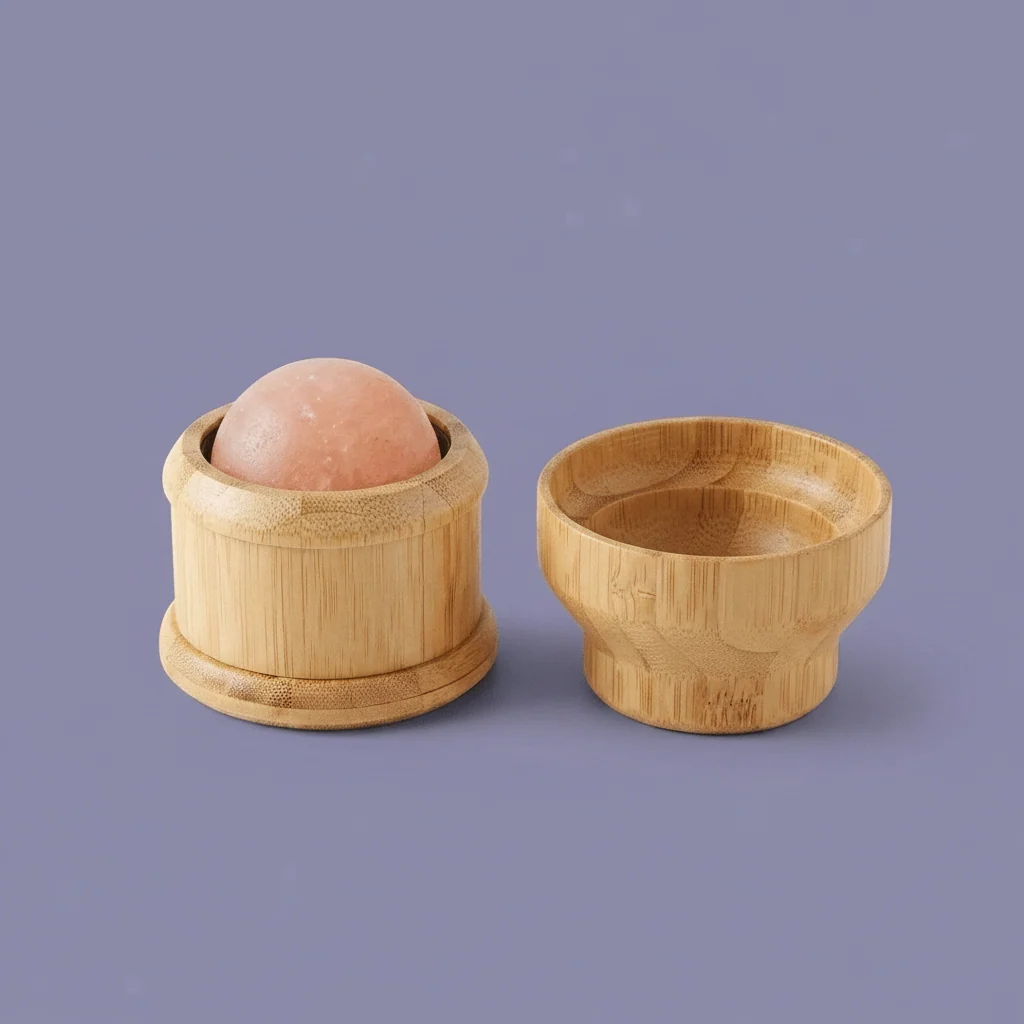 Fashionable Bamboo Salt Massage Rollerball Safe