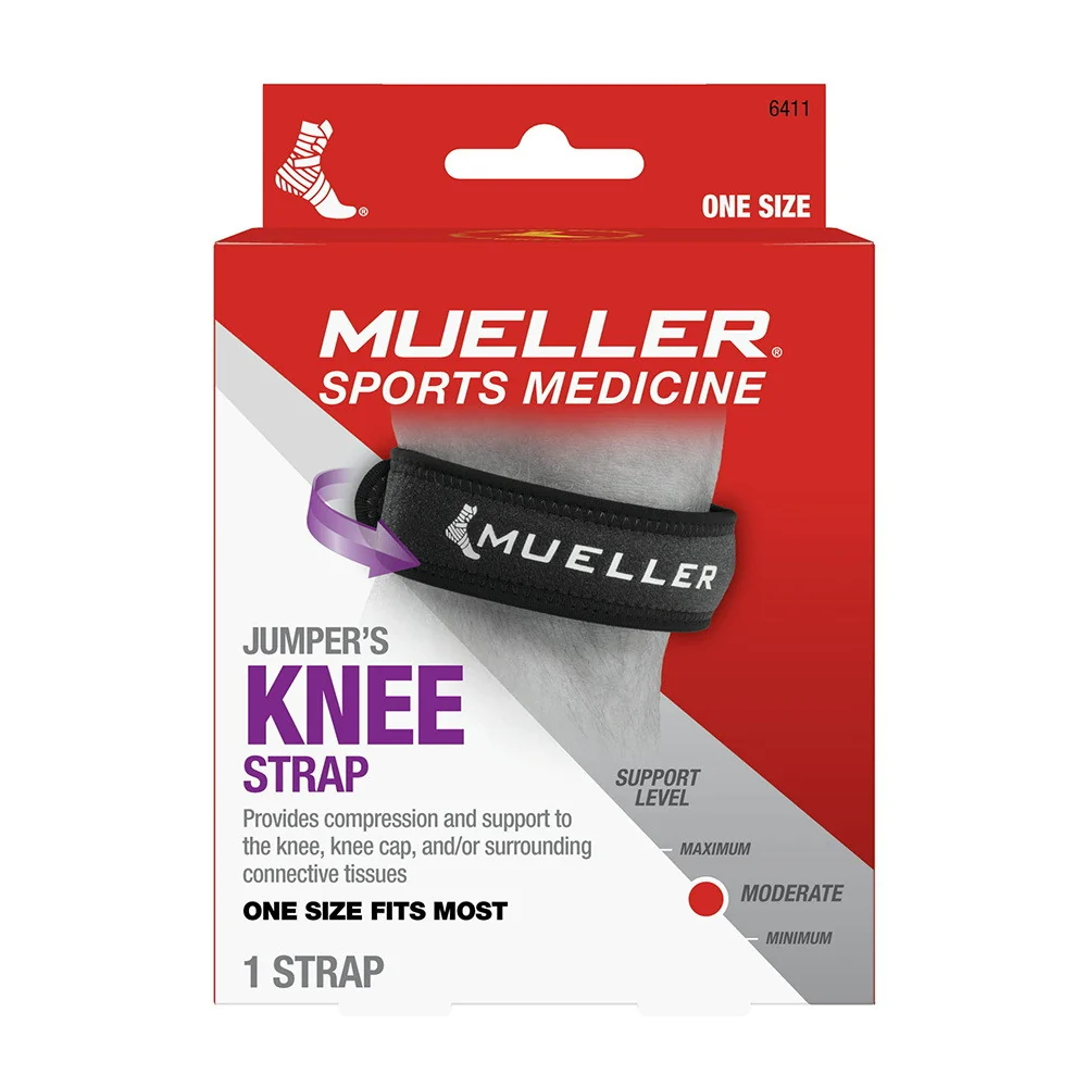 Certified Mueller Jumpers Moderate Support Level Knee Strap Adjustable One Size Fits Left or Right 1 Ea Smart