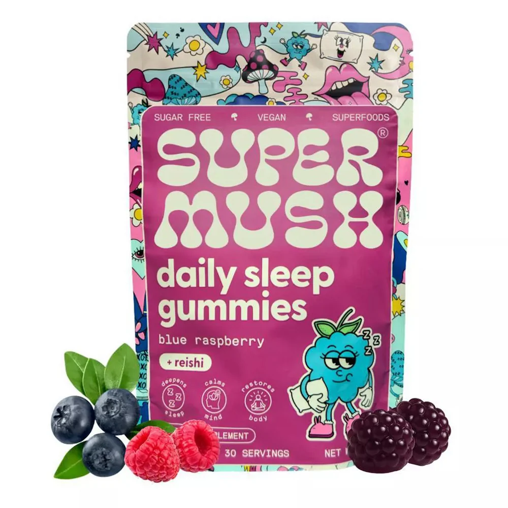 Solid SuperMush Daily Sleep Sugar Gummies 60Ea Elegant