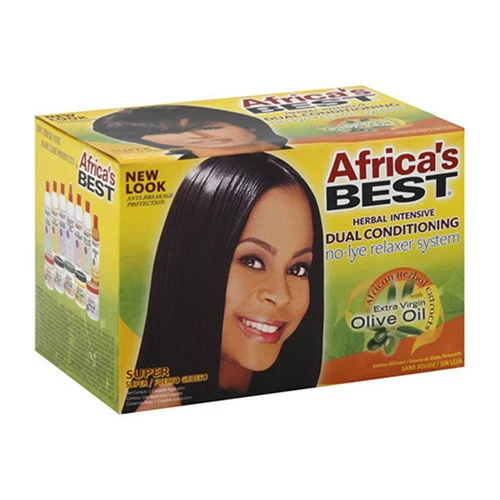 Outstanding Africas Herbal Intensive Dual Hair Conditioning Super Relaxer System 1 Ea Authentic