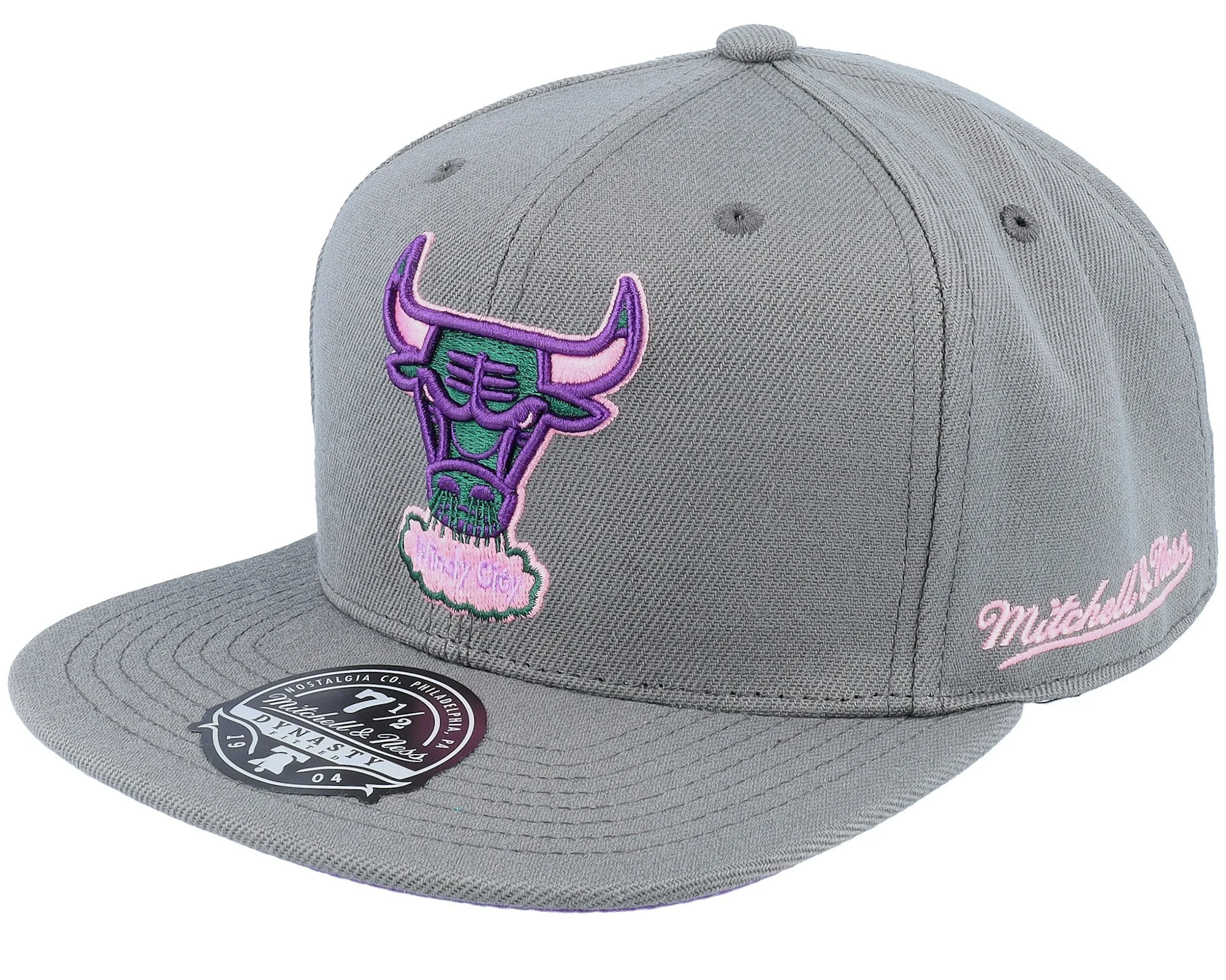 Excellent Mitchell Ness Men's NBA From Dusk Fitted Hwc Bulls Fitted Caps Selected