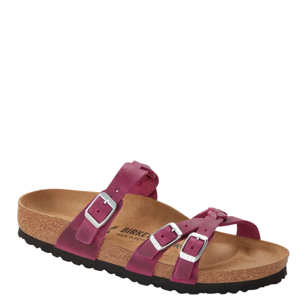 High-Performance Birkenstock Unisex Franca Nubuck Leather SF Dark Fuchsia Fine