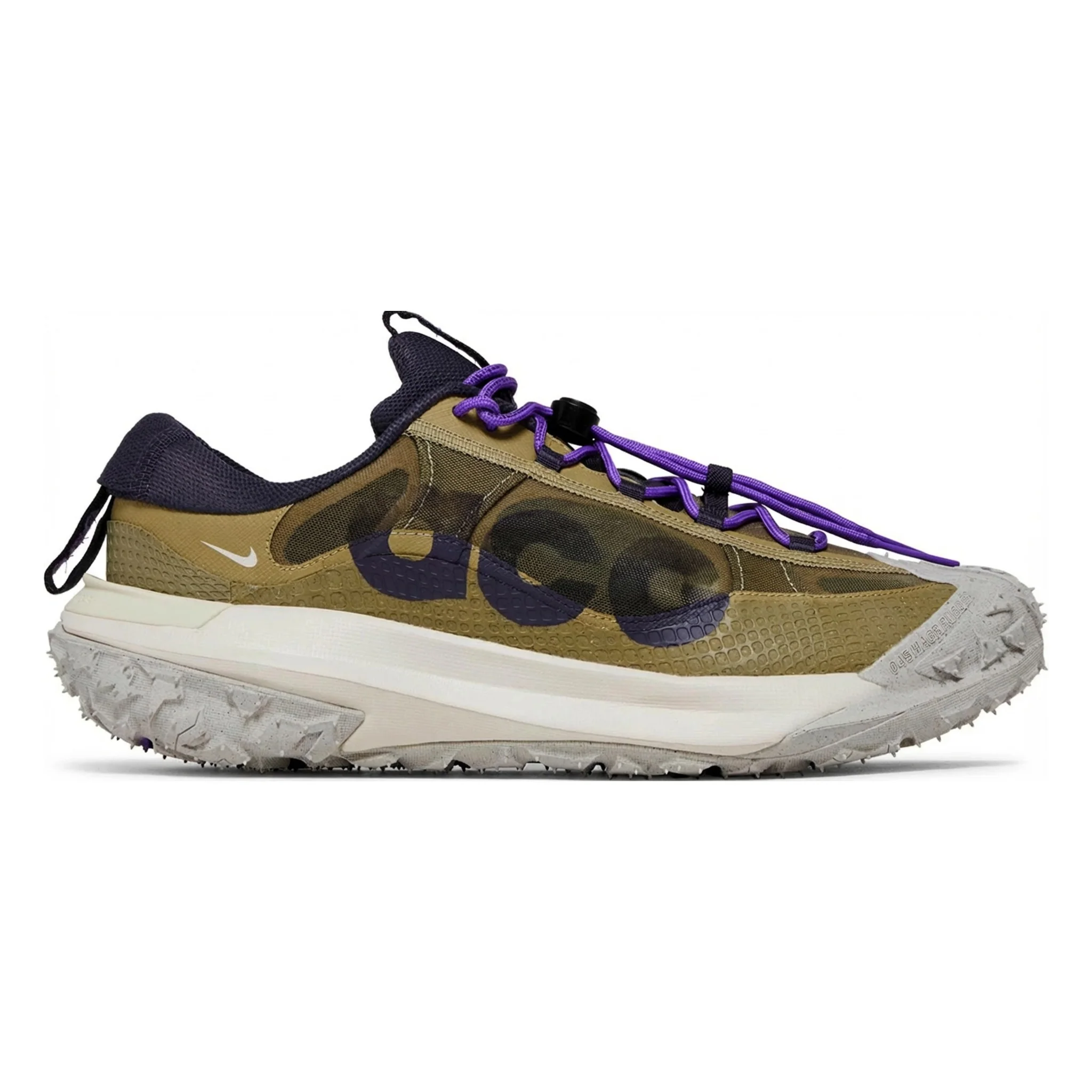 Functional Nike Men's Acg Mountain Fly 2 Low 'Neutral Olive Mountain Grape' Shoes Smooth
