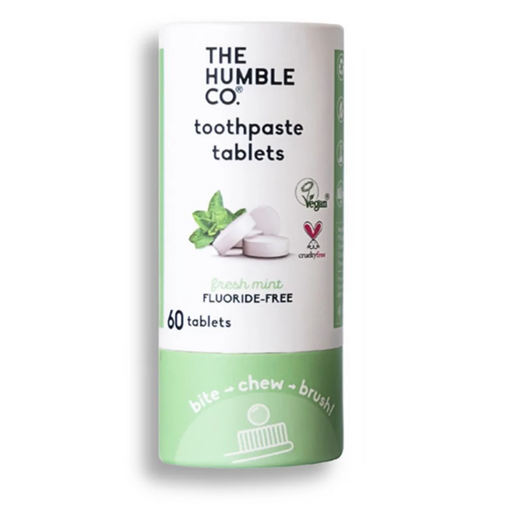 Original The Humble Co Dental Toothpaste Tablets Fresh Mint Flavor Fluoride 60Ea Selected