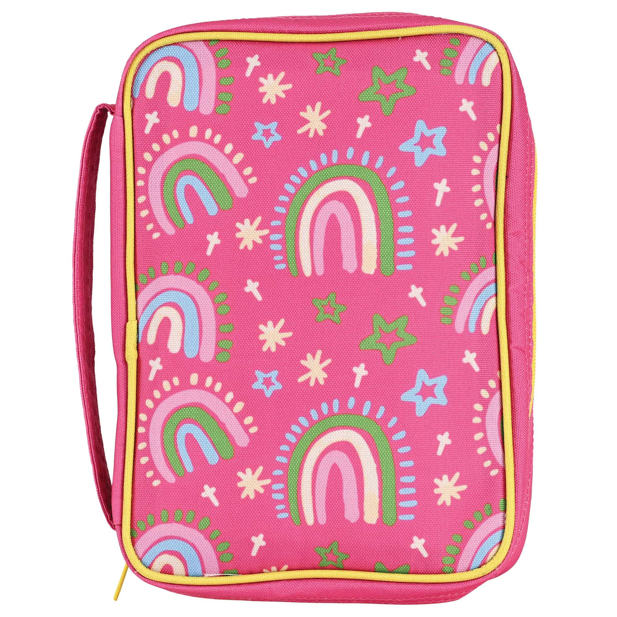 Consistent Kid Bible Cover Pink Rainbow I Can Do Functional