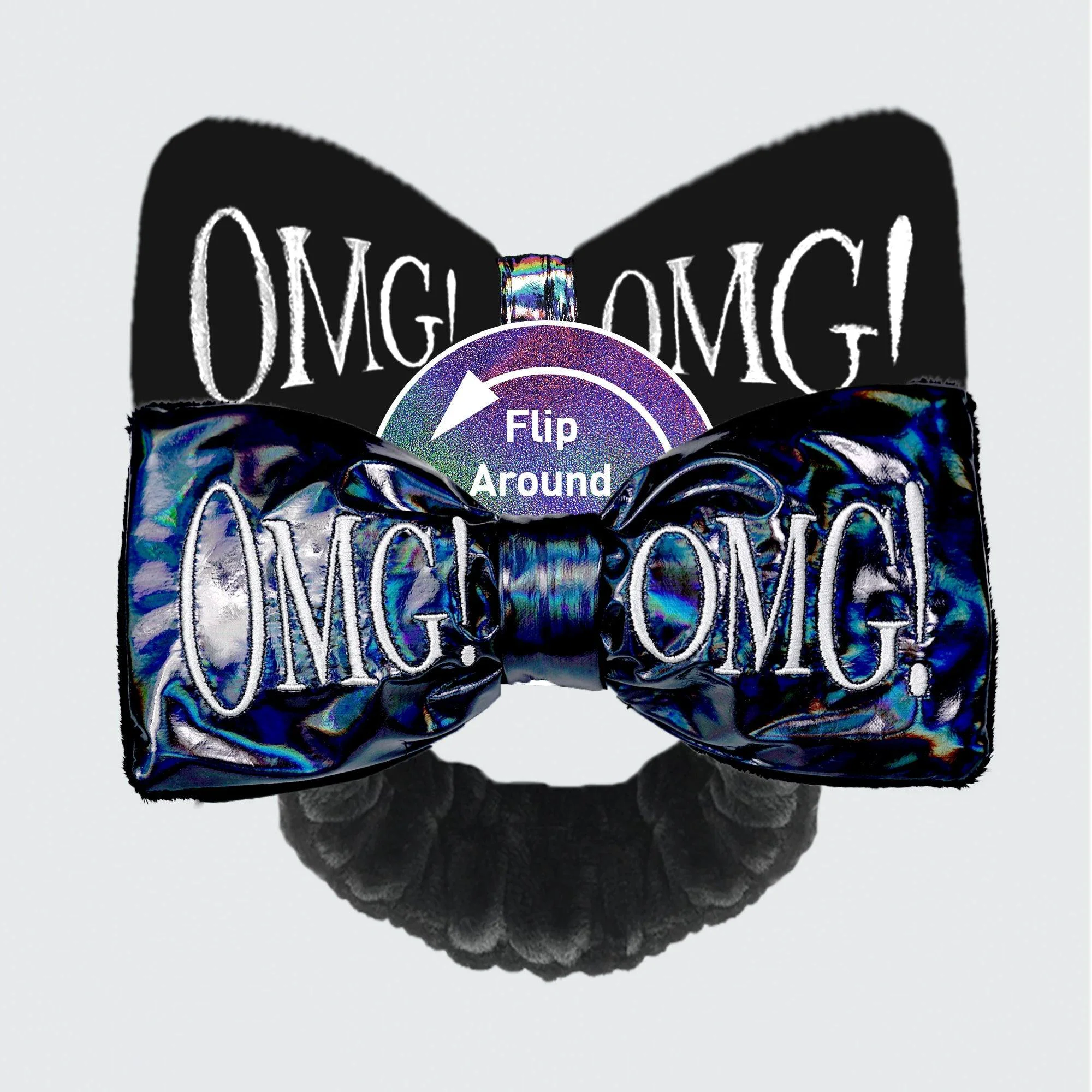 Functional Omg Reversible Mega Hairband Black Trendy