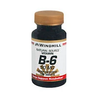 Modern Windmill Natural Source Vitamin B-6 50 Mg Tablets - 100 Ea Crafted