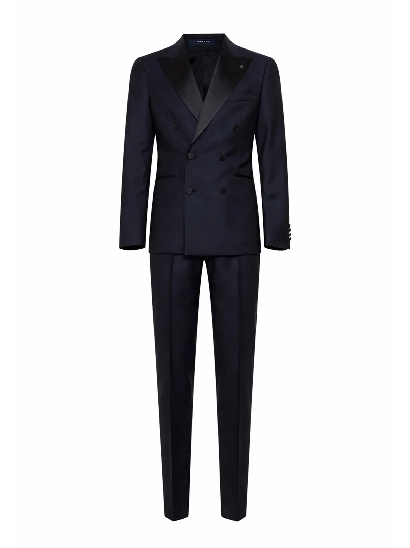 High-Grade Tuxedo Suit Bruce Black Virgin Wool High-Quality